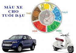 Tuổi Dậu mua xe màu gì hợp mệnh?