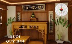 Xem hướng phòng thờ, bàn thờ hợp phong thuỷ cho tuổi Quý Hợi