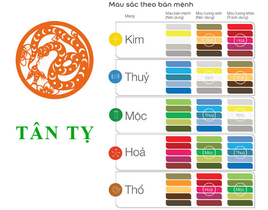 Sinh năm 2001 Tân Tỵ hợp với màu gì? mua xe màu gì?