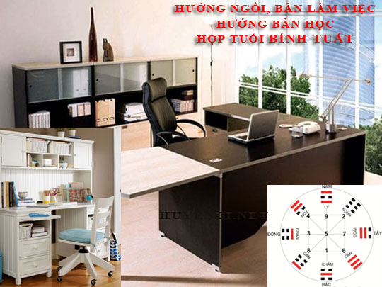 Tìm hiểu về hướng bàn làm việc, hướng ngồi hợp phong thuỷ tuổi Bính Tuất