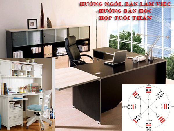 Phong thuỷ phòng làm việc, hướng bàn làm việc, hướng ngồi cho tuổi Thân