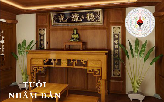 Xem hướng phòng thờ, bàn thờ hợp phong thuỷ cho tuổi Nhâm Dần